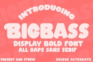 Bigbass - Display Bold Font Font Download