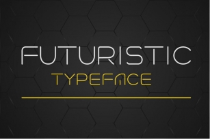 Futuristic linear font Font Download