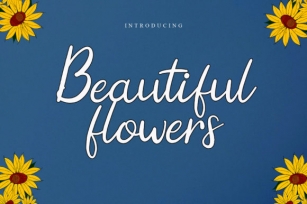 Beatiful Flowers Font Download
