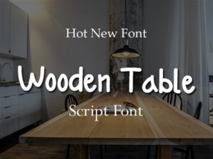 WoodenTable Font Download