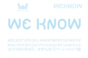 We Know Font Download