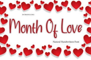 Month of Love Font Download