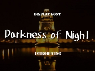 Darkness of Night Font Download