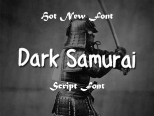 Dark Samurai Font Download