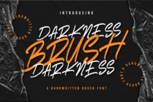 Darkness Brush Font Download