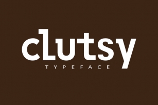 clutsy - Display Typeface Font Download