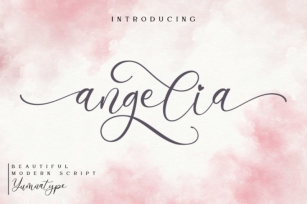Angelia- Lovely Script Font Download
