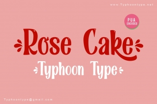 Rose Cake font Font Download