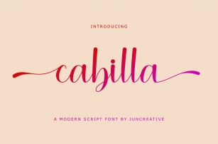 Cabilla Script Font Download
