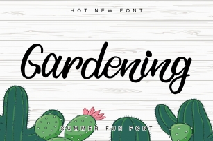 Gardening Font Download