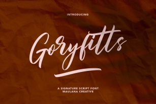 Goryfitts Signature Script Font Download
