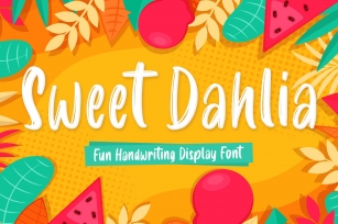 Sweet Dahlia Brush Font Download