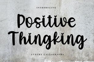 Positive Thingking Font Download