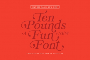 Ten Pounds A Hand-Drawn 50% OFF Font Download