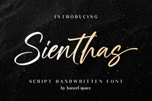 Sienthas // Script Handwritten Font Download