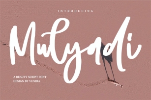 Mulyadi | A Beauty Script Font Font Download