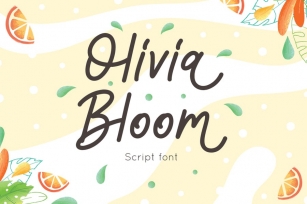 Olivia Bloom - Summer Font Font Download