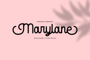 Marylane - Monoline Script Font Font Download
