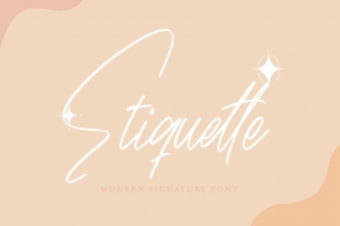 Etiquette - Modern Signature Font Font Download