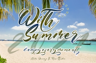 With Summer Script Font Download