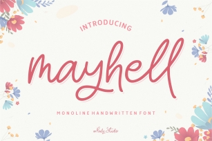 mayhell Monoline Handwritten Font Download