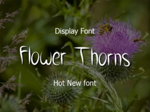 Flower Thorns Font Download
