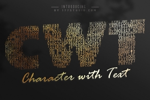 Character with Text Font Download