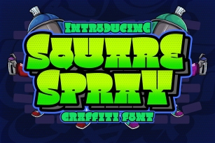 Square Spray Graffiti Font Download