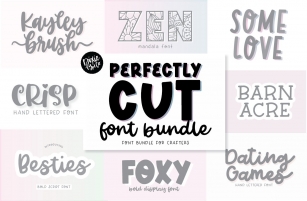 PERFECTLY CUT Crafters Bundle Font Download