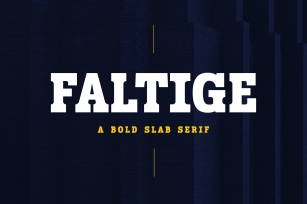 Faltige Slab Serif Font Download