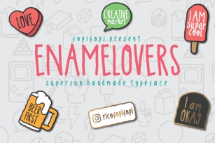 Enamelovers + Bonus Font Download