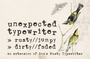 Unexpected Typewriter font Font Download