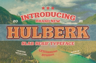 Hulberk - a Nostalgic Slab Serif Font Download
