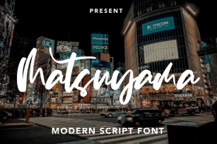 Matsuyama - Modern Script Font Font Download