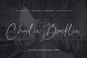 Charlie Brocklin - Stylish Signature Script Font Download