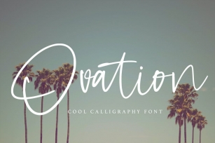 Ovation - Cool Calligraphy Font Font Download