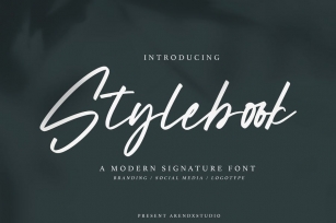 Stylebook - Modern Signature Font Font Download