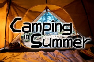 Camping in Summer Font Download