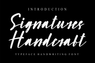 Signatures Handcraft Font Download