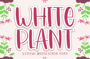 White Plant Font Download
