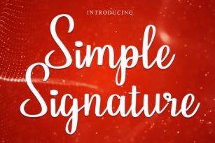 Simple Signature Font Download