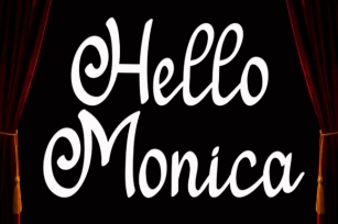 Hello Monica Font Download