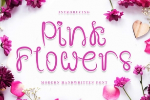 Pink Flowers Font Download