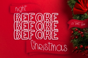 Night Before Christmas Mirror Font Font Download