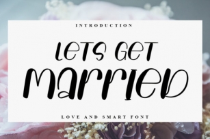 Lets Get Married Font Download