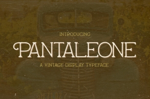 Pantaleone Vintage Typeface Font Download