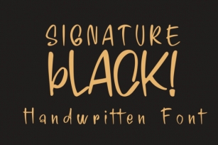 Signature Black Font Download