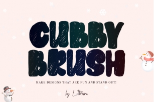 Cubby Brush Font Download