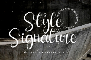 Style Signature Font Download