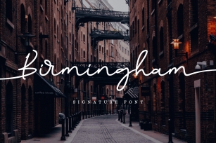 Birmingham Signature Font Download
